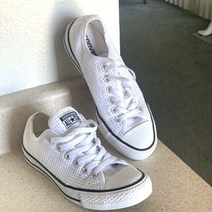 Converse white textile 7